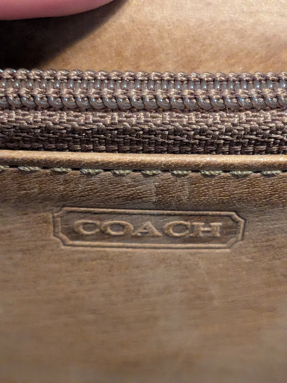 Coach Vintage Leatherware Embossed Leather Flap Clutch Wallet